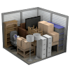 Digital rendering of a packed 10 by 10 storage unit.