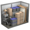 Digital rendering of a packed 10 by 10 storage unit.